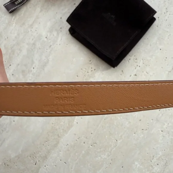 Hermes Kelly Double Tour Orange Gold **like new**
